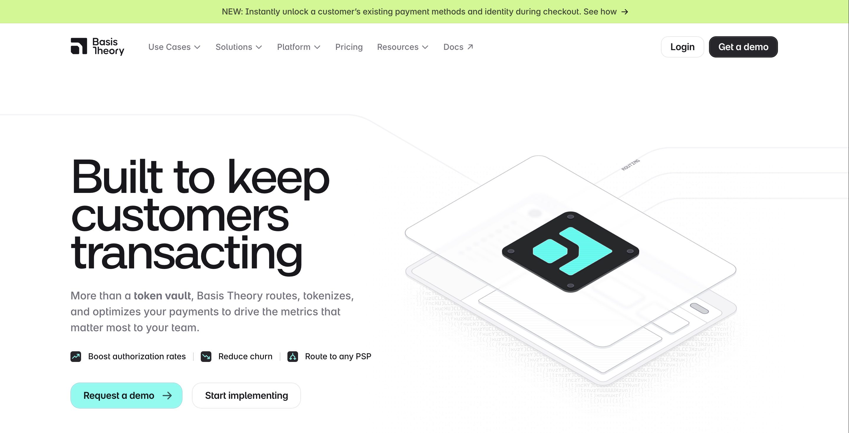 Basis Theory homepage