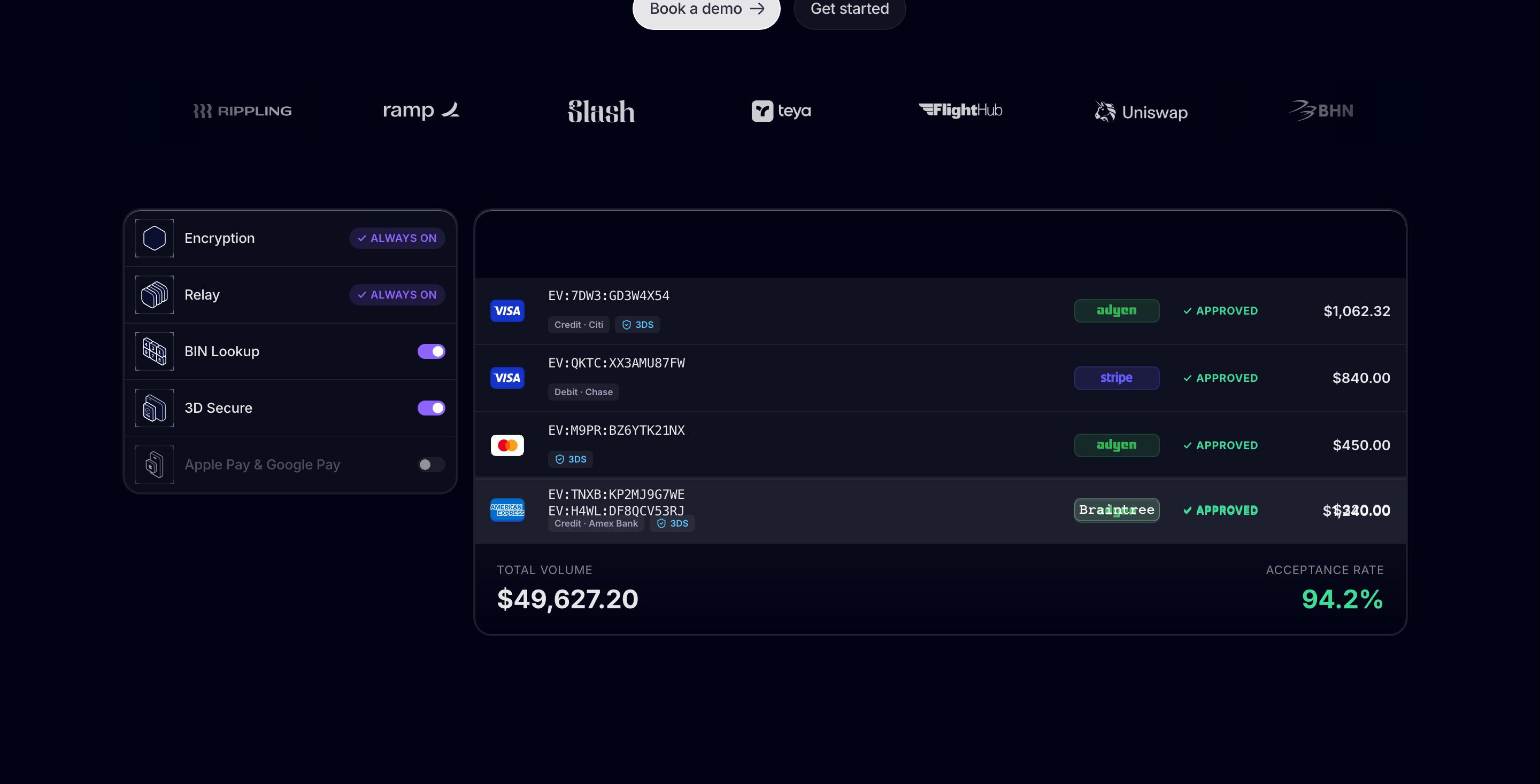 Evervault homepage