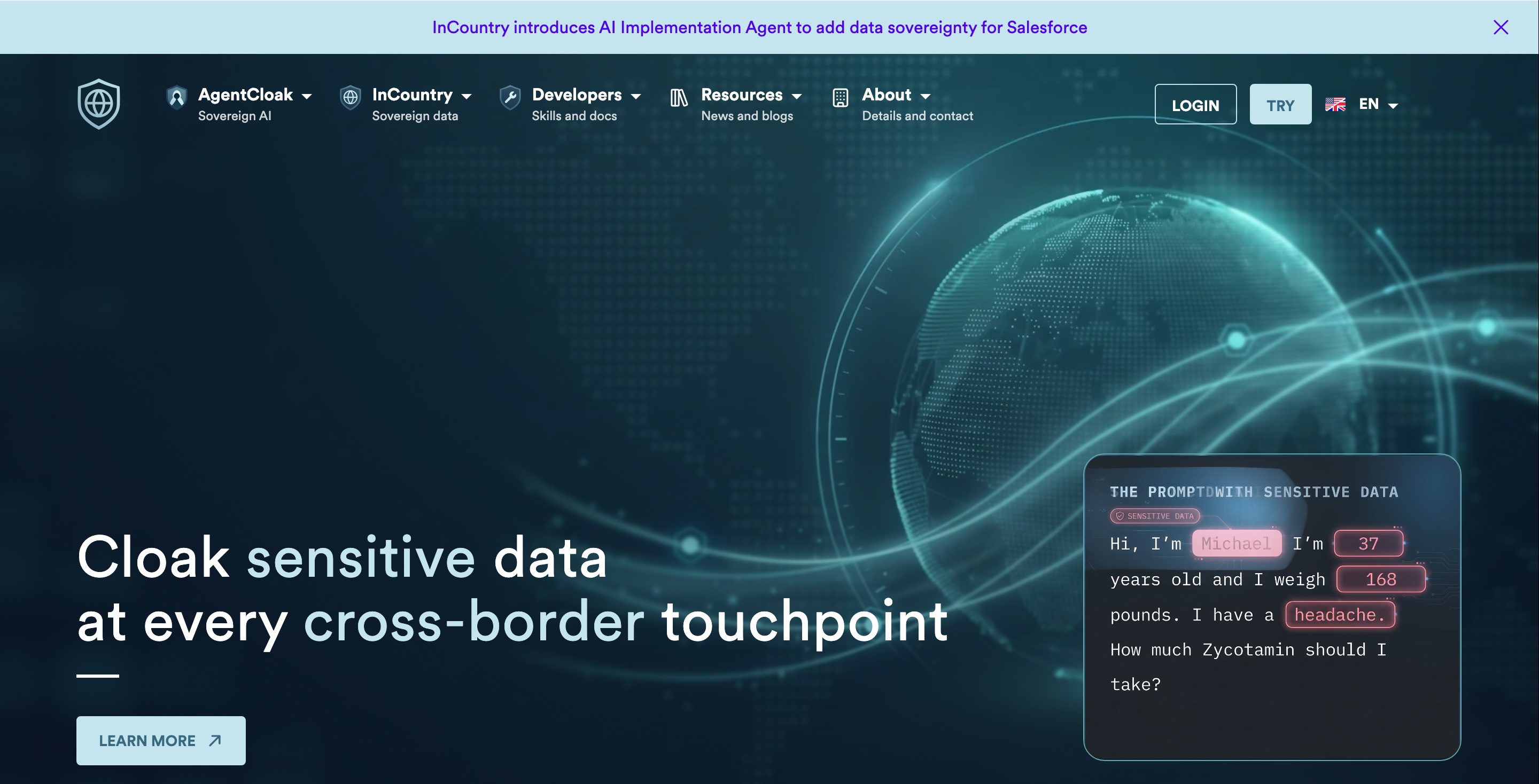 InCountry homepage
