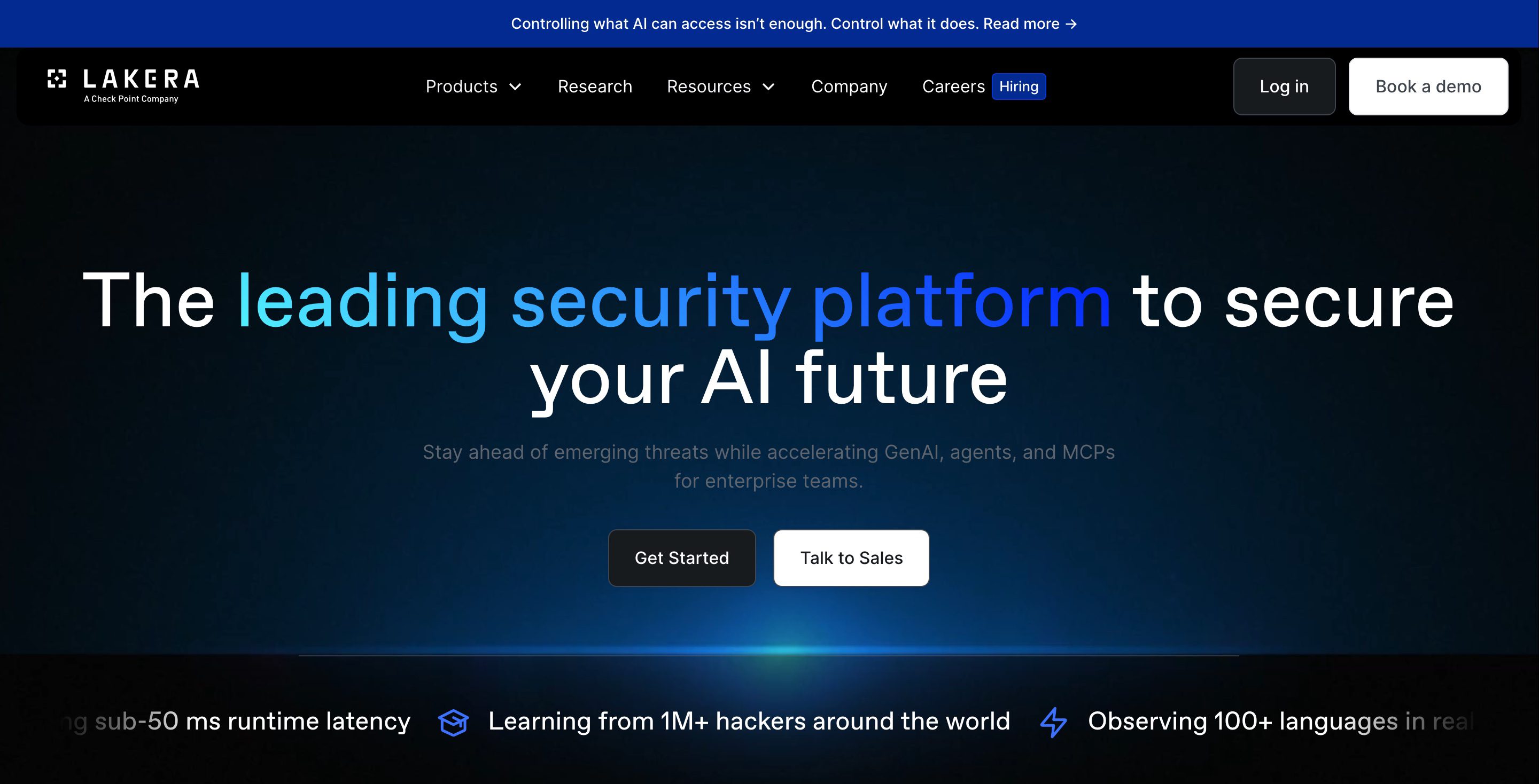 Lakera homepage