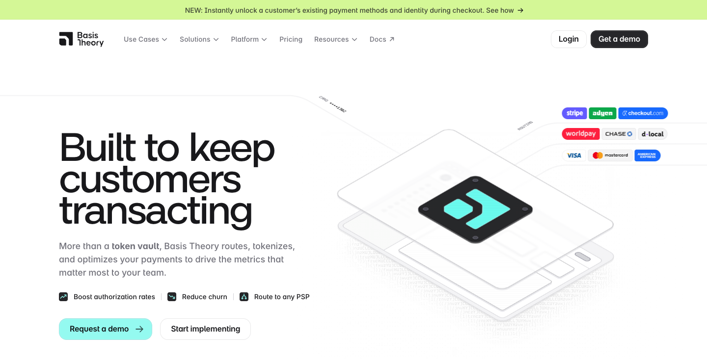 Basis Theory homepage