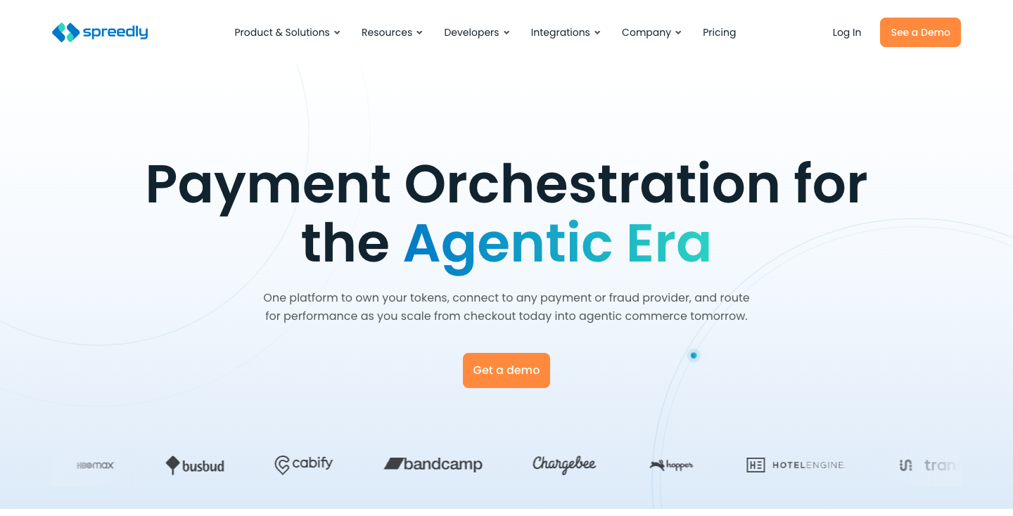 Spreedly homepage