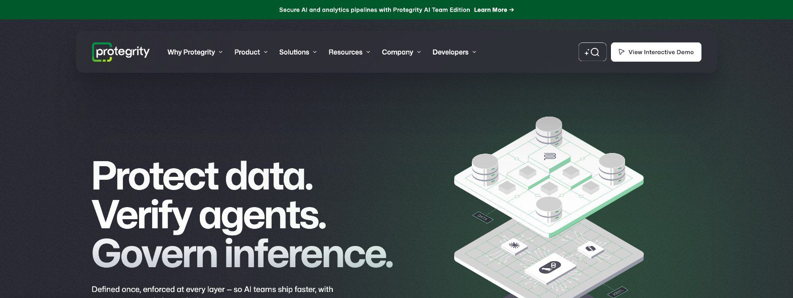 Protegrity homepage